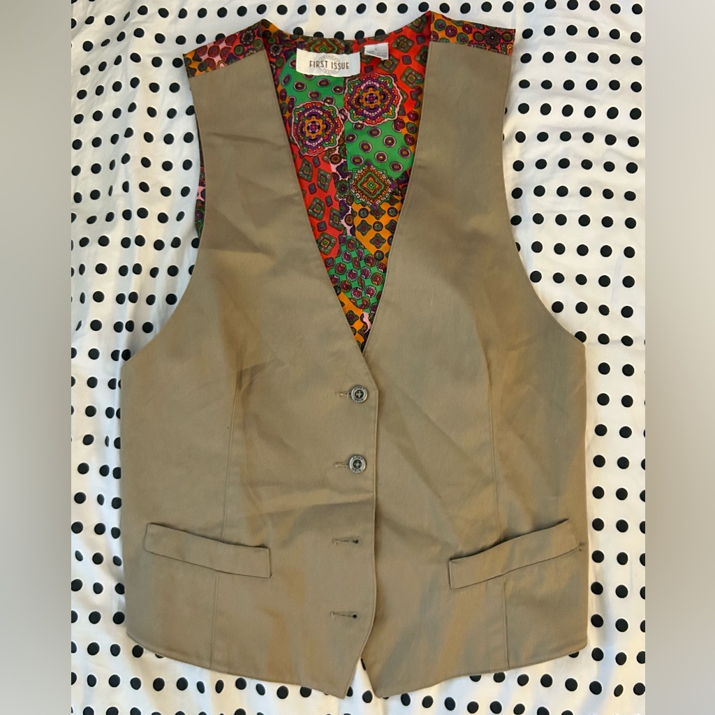 Vintage 1970s Cinchable Vest
